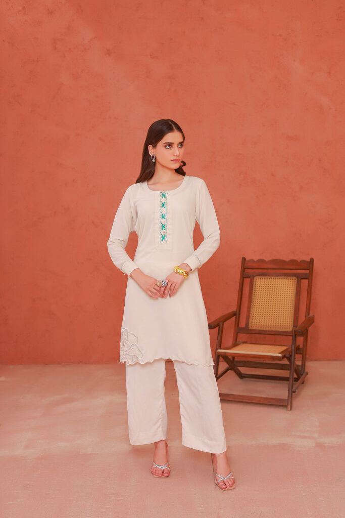 Embroidered Semi-Formal Co-ord Set