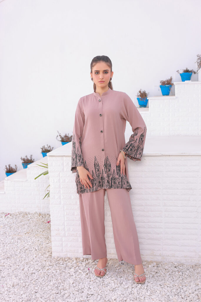 Block Print Semi-Formal Co-ord Set